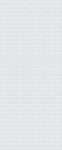 Grey Brickslips Acrylic Shower Wall Panel 2440mm x 1220mm (3mm Thick)