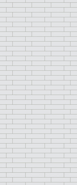 Grey Brickslips Acrylic Shower Wall Panel 2440mm x 1220mm (3mm Thick)
