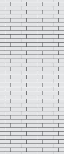 Grey Brickslips Acrylic Shower Wall Panel 2440mm x 1220mm (3mm Thick)