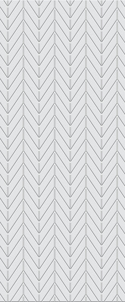Grey Chevron Acrylic Shower Wall Panel 2440mm x 1220mm (3mm Thick) - CladdTech
