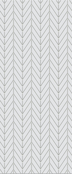 Grey Chevron Acrylic Shower Wall Panel 2440mm x 1220mm (3mm Thick) - CladdTech