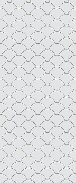 Grey Fishscales Acrylic Shower Wall Panel 2440mm x 1220mm (3mm Thick) - CladdTech