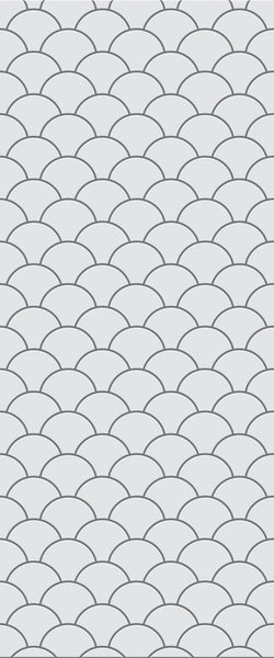 Grey Fishscales Acrylic Shower Wall Panel 2440mm x 1220mm (3mm Thick) - CladdTech