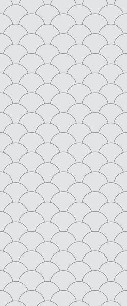 Grey Fishscales Acrylic Shower Wall Panel 2440mm x 1220mm (3mm Thick) - CladdTech