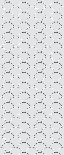 Grey Fishscales Acrylic Shower Wall Panel 2440mm x 1220mm (3mm Thick) - CladdTech