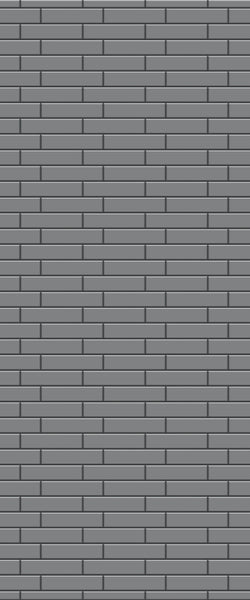 Grey Brickslips Acrylic Shower Wall Panel 2440mm x 1220mm (3mm Thick)
