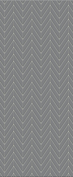 Grey Chevron Acrylic Shower Wall Panel 2440mm x 1220mm (3mm Thick) - CladdTech