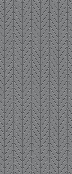 Grey Chevron Acrylic Shower Wall Panel 2440mm x 1220mm (3mm Thick) - CladdTech