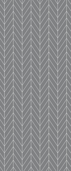 Grey Chevron Acrylic Shower Wall Panel 2440mm x 1220mm (3mm Thick) - CladdTech