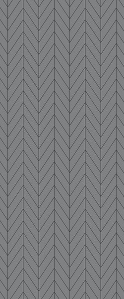 Grey Chevron Acrylic Shower Wall Panel 2440mm x 1220mm (3mm Thick) - CladdTech