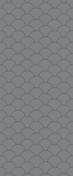 Grey Fishscales Acrylic Shower Wall Panel 2440mm x 1220mm (3mm Thick) - CladdTech