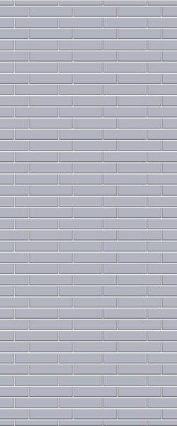 Grey Brickslips Acrylic Shower Wall Panel 2440mm x 1220mm (3mm Thick) - CladdTech