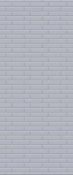 Grey Brickslips Acrylic Shower Wall Panel 2440mm x 1220mm (3mm Thick)