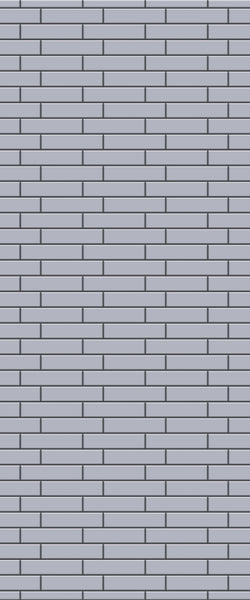 Grey Brickslips Acrylic Shower Wall Panel 2440mm x 1220mm (3mm Thick)