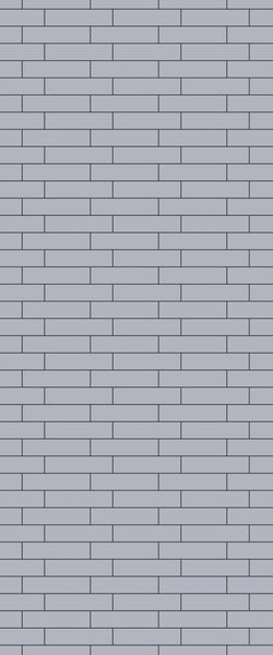 Grey Brickslips Acrylic Shower Wall Panel 2440mm x 1220mm (3mm Thick)