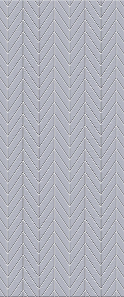 Grey Chevron Acrylic Shower Wall Panel 2440mm x 1220mm (3mm Thick) - CladdTech
