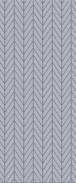 Grey Chevron Acrylic Shower Wall Panel 2440mm x 1220mm (3mm Thick) - CladdTech