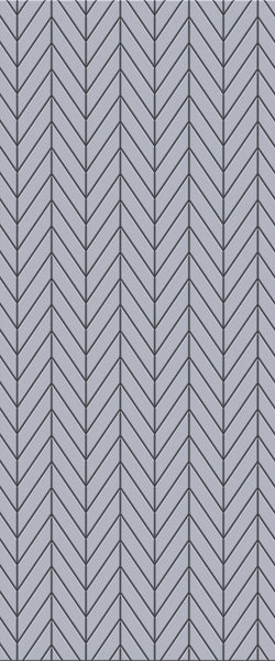 Grey Chevron Acrylic Shower Wall Panel 2440mm x 1220mm (3mm Thick) - CladdTech