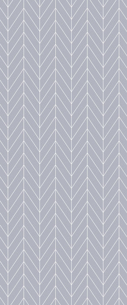 Grey Chevron Acrylic Shower Wall Panel 2440mm x 1220mm (3mm Thick) - CladdTech