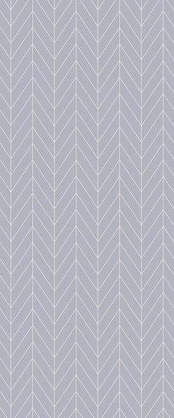 Grey Chevron Acrylic Shower Wall Panel 2440mm x 1220mm (3mm Thick) - CladdTech