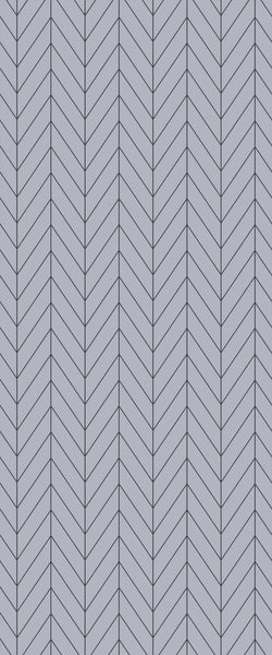 Grey Chevron Acrylic Shower Wall Panel 2440mm x 1220mm (3mm Thick) - CladdTech