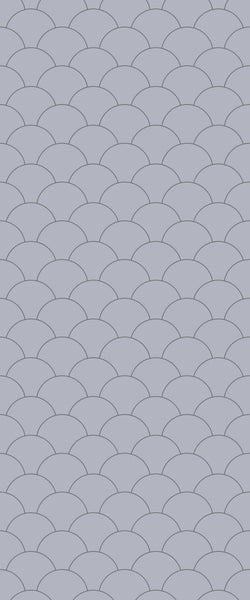 Grey Fishscales Acrylic Shower Wall Panel 2440mm x 1220mm (3mm Thick) - CladdTech