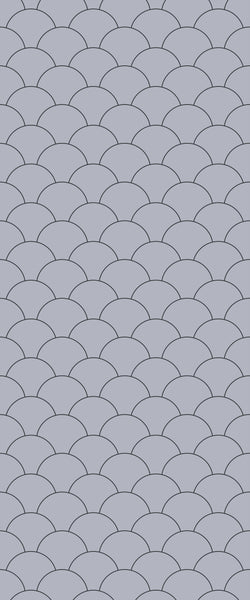 Grey Fishscales Acrylic Shower Wall Panel 2440mm x 1220mm (3mm Thick) - CladdTech