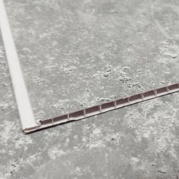 Concrete Grey 5mm Bathroom Wall Panels PVC 5mm Thick Cladding 2.6m x 250mm - Claddtech