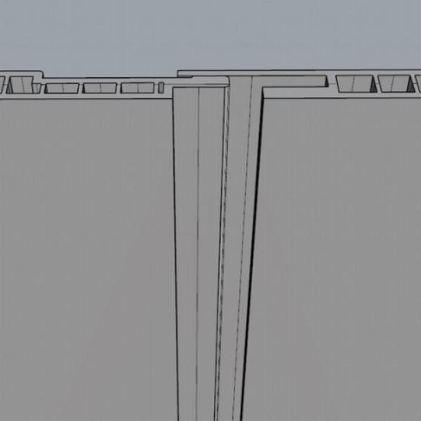 Concrete Grey 5mm Bathroom Wall Panels PVC 5mm Thick Cladding 2.6m x 250mm - Claddtech