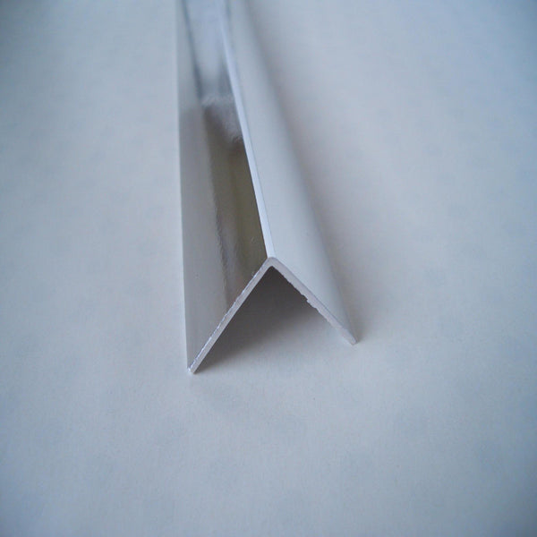 Rigid Angle Chrome Cladding Trims 25mm x 25mm For Bathroom Panels - Claddtech