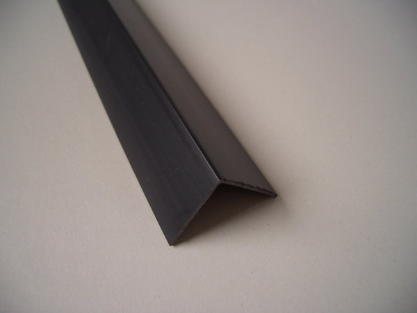 Black Rigid Angle Corner Trim 25 x 25mm For 10mm Bathroom Panels - Claddtech
