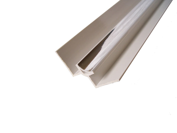 Internal Corner Trim, Chrome Finish for 10mm Shower Panels 2.4m Long