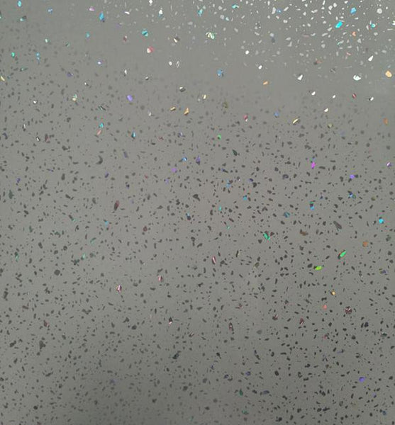 Grey Sparkle Large 10mm Thick Bathroom Shower Panel 2.4m x 1m - Claddtech