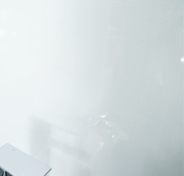 Gloss White Bathroom Wall Panels PVC 5mm Thick Cladding 2.6m x 250mm - Claddtech