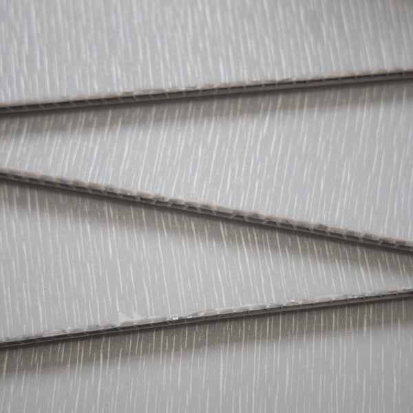 Silver Silk Bathroom 5mm Wall Panels Shower Cladding 2.6m x 0.25m - Claddtech