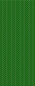 Green Single Herringbone Tile Acrylic Shower Wall Panel 2440mm x 1220mm (3mm Thick) - CladdTech