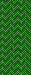 Green Single Herringbone Tile Acrylic Shower Wall Panel 2440mm x 1220mm (3mm Thick) - CladdTech