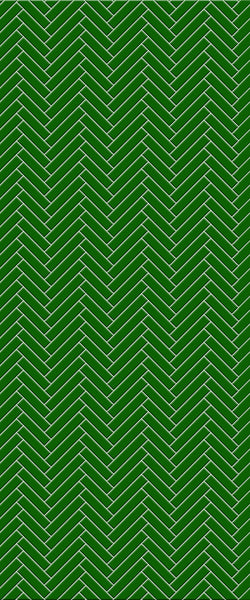 Green Single Herringbone Tile Acrylic Shower Wall Panel 2440mm x 1220mm (3mm Thick) - CladdTech