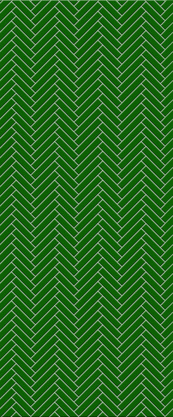 Green Single Herringbone Tile Acrylic Shower Wall Panel 2440mm x 1220mm (3mm Thick) - CladdTech