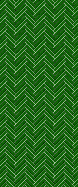 Green Single Herringbone Tile Acrylic Shower Wall Panel 2440mm x 1220mm (3mm Thick) - CladdTech