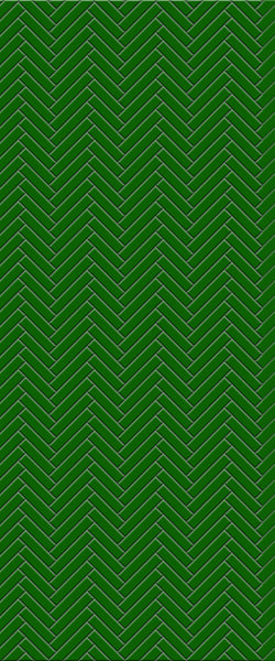 Green Single Herringbone Tile Acrylic Shower Wall Panel 2440mm x 1220mm (3mm Thick) - CladdTech