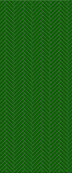 Green Single Herringbone Tile Acrylic Shower Wall Panel 2440mm x 1220mm (3mm Thick) - CladdTech