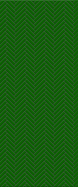 Green Single Herringbone Tile Acrylic Shower Wall Panel 2440mm x 1220mm (3mm Thick) - CladdTech