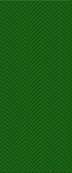 Green Single Herringbone Tile Acrylic Shower Wall Panel 2440mm x 1220mm (3mm Thick) - CladdTech