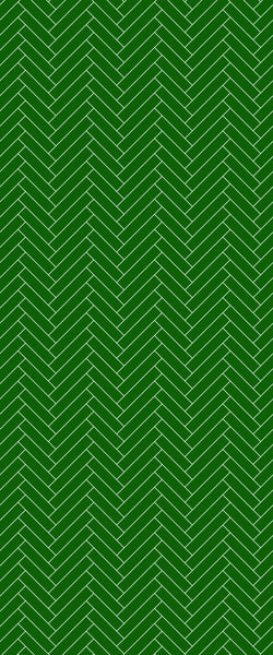 Green Single Herringbone Tile Acrylic Shower Wall Panel 2440mm x 1220mm (3mm Thick) - CladdTech