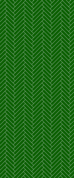 Green Single Herringbone Tile Acrylic Shower Wall Panel 2440mm x 1220mm (3mm Thick) - CladdTech