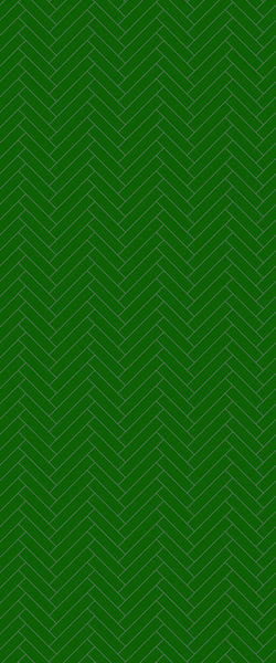 Green Single Herringbone Tile Acrylic Shower Wall Panel 2440mm x 1220mm (3mm Thick) - CladdTech
