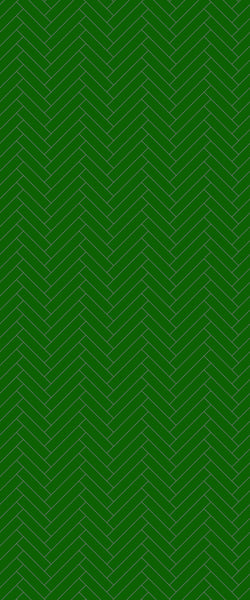 Green Single Herringbone Tile Acrylic Shower Wall Panel 2440mm x 1220mm (3mm Thick) - CladdTech