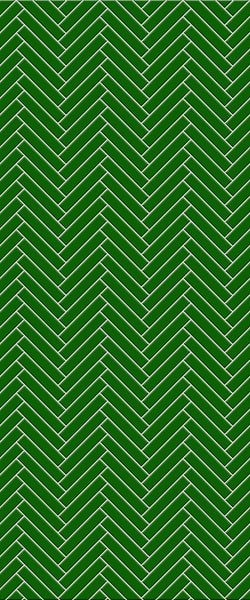 Sample of Green Double Herringbone Tile Acrylic Shower Wall Panel 2440mm x 1220mm