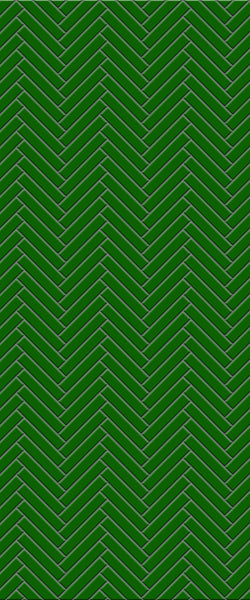 Sample of Green Double Herringbone Tile Acrylic Shower Wall Panel 2440mm x 1220mm